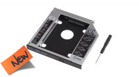 Adaptador caddy HDD tray bracket preto 12.7mm
