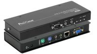 KVM PS2 1 posto por cabo de rede Cat 5e até 300 m com áudio e RS-232