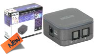 Divisor de audio digital Toslink 1 entrada para 2/4 saídas