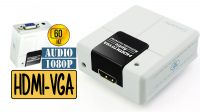 Conversor HDMI/VGA com áudio