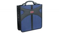 Arquivador para 200 CD's KEPLER poliéster e PVC azul