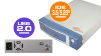 Caixa externa KEPLER dispositivos IDE 3.5"/5.25" USB 2.0 com alimentação interna