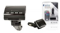 Transmissor MP3 por FM Konig para carro com comando remoto