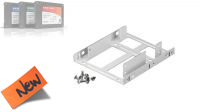 Adaptador assemblagem dual 2.5" HDD interno para 1 baía de 3.5"