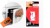 Fecho para gaveta de secretária Pro+ Tech branco (2)