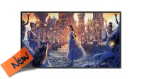 Tela 120" para projecção de video área util 265x149cm suporte parede