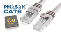 Cable de red UTP PHASAK Cat.6 CU gris