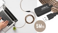 Cabo de extensão activo USB 2.0 5m