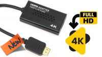 Conversor HDMI de 1080P a 4K preto