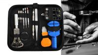 Kit de ferramentas com chaves e acessórios para reparação relógios