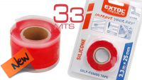 Fita autofusão silicone vermelha 25mm 3.3m