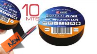 Fita isoladora PVC 0.13mm x 10m preta