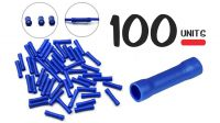 Conjunto de 100 terminais tipo união 1.5-2.5mm azul