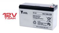 Bateria Yucel Y7-12 chumbo ácido 12V 7Ah
