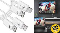 Adaptador Wifi HDMI Res. Max. 1920x1080@60Hz até 50m alimentação USB 5V/2A