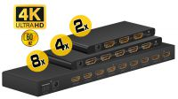 Multiplicador HDMI 2/4/8 portas 4K @ 60 Hz