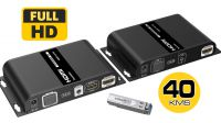 Extensor Amplificador HDMI por Fibra Optica Monomodo LC - LC 1080P HDCP1.4 40Km