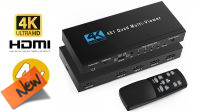 HDMI Multiviewer 4in1 Video Splitters 5 Modos 4K@30Hz com comando
