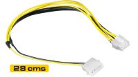 Cabo de alimentação 08P PCI-E 1x Molex 28cm