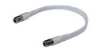 Cable plano adaptador para puertas y ventanas 2 x F jack