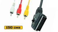 Cable de audio/vídeo Euroconector 3 x RCA 1.50m