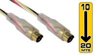 Cable de conexión S-Video M/M Gold Plated