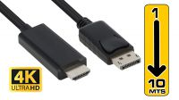 Cable DisplayPort-HDMI M/M Negro
