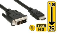 Cable adaptador HDMI a DVI-D M/M