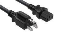 Cable de alimentación enchufe USA con tierra NEMA 5 - SFO IEC C13 2m