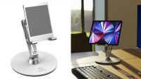 Suporte AKASA T1 mesa para Smartphone/Tablet aluminium 7" a 13" cinza
