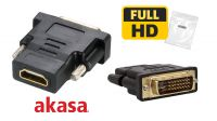 Adaptador HDMI Fêmea 1.3 a DVI-D Macho goldplated preto
