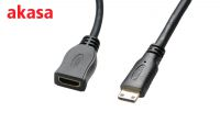 Cable adaptador mini HDMI Macho a HDMI Hembra 0.25m Negro