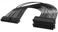 Adaptador de alimentação extensão interno ATX 24P M/F+24(2p) Fêmea 30cm