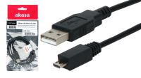 Cabo Akasa USB 2.0 Tipo A-Micro B Macho-Macho 1 m