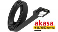 Cable Sata 3.0 Slim 6GB/s con clip Negro