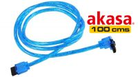 Cable SATA 3 6GB/s angulado Azul UV