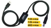 Cable conexión USB 2.0 repetidor A Macho a B Macho