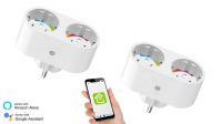 Toma doble WiFi Gosund SP211 comp. Alexa, Google (2pcs) blanca