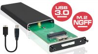 Caixa externa SSD M2 NGFF saída USB 3.0 preto