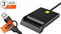 Leitor de Cartão de Cidadão e cartões inteligentes cRadia USB e USB-C