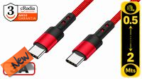 CR 2815 : Cabo cRadia USB-C - C  M/M Gen1 3.1  60w 3Amp vermelho (0.50 m)