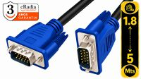 Cable monitor VGA 15P M/M con filtro