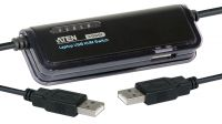 Conmutador KVM para portátil USB 2Pc's función compartir 1 impresora.