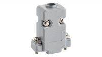 Carcasa para D-SUB tornillos cortos 9 pines mini Gris