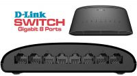 Switch D-Link DGS-1008D 8p. Gigabit secretária preto