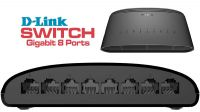 Switch de sobremesa D-Link DGS-1008D 8 puertos Gigabit negro