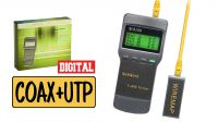 Testador Digital cabo rede Cat. 5/6 Coaxial telefone