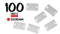 Placas de sinalização para cabos (26x16mm) 100u
