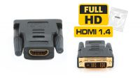 Adaptador HDMI Hembra a DVI-D Macho Gold Plated