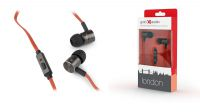 GB 5220 : Auricular en metal con micrófono jack 3.5mm (Rojo)
